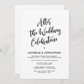 Perfecte kalligrafie-weddenschap kaart (Voorkant / Achterkant)