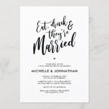 Perfecte kalligrafiespost Wedding Brunch nodigt ui