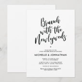 Perfecte kalligrafiespost Wedding Brunch nodigt ui Kaart (Voorkant / Achterkant)