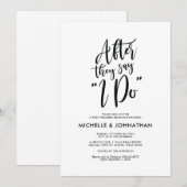 Perfecte kalligrafiespost Wedding Brunch nodigt ui Kaart (Voorkant / Achterkant)