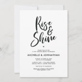 Perfecte kalligrafiespost Wedding Brunch nodigt ui Kaart (Voorkant)