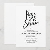 Perfecte kalligrafiespost Wedding Brunch nodigt ui Kaart (Voorkant / Achterkant)