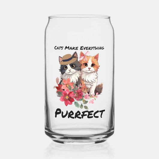 perfecte kat citaat blikvorm glas (Voorkant)