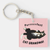 Perfecte kat oma sleutelhanger (voorkant)