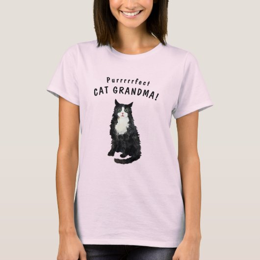 Perfecte kat oma T-shirt (Voorkant)