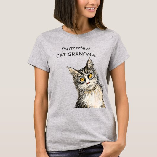 Perfecte kat oma T-shirt (Voorkant)