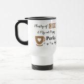 Perfecte kattenhuisje en witte koffie foto reisbeker (Links)
