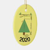 Perfecte kerstboom keramisch ornament (Rechts)