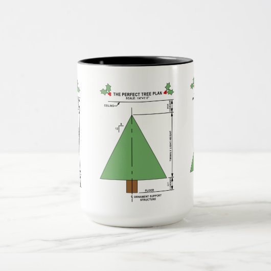 Perfecte kerstboom mok (Midden)