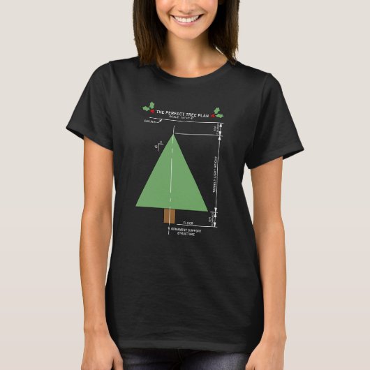 Perfecte kerstboom t-shirt (Voorkant)