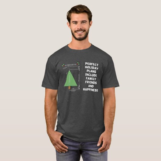 Perfecte kerstboom t-shirt (Voorkant volledig)