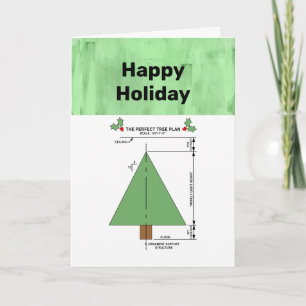 Perfecte kerstboom vakantie Kaart
