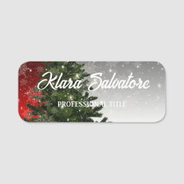 Perfecte kerstboomsterren naamplaatje