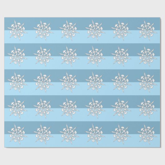 Perfecte kerstfeestdag met snowflake cadeaupapier (Vlak)