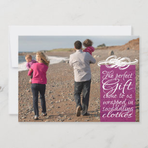 Perfecte Kerstkaart 2014 van de Gift (pruim)