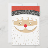 Perfecte Kerstman uitnodiging (Achterkant)