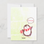 Perfecte kerstpinguïn-kerstkaart feestdagenkaart (Achterkant)