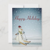 Perfecte kerstsnowman-feestkaart feestdagenkaart (Achterkant)