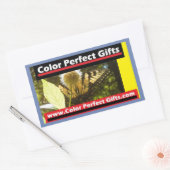 Perfecte kleurenDesign bij perfecte kleuren Rechthoekige Sticker (Envelop)