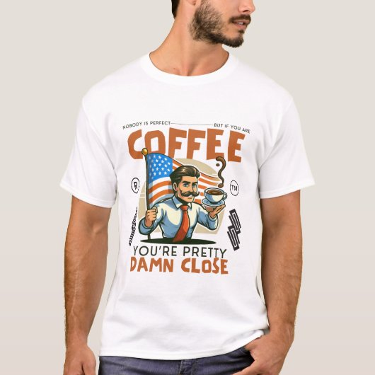 Perfecte koffie t-shirt (Voorkant)