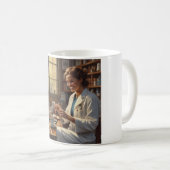 Perfecte koffiepauze: uw dagelijkse dosis vreugde koffiemok (Voorkant rechts)