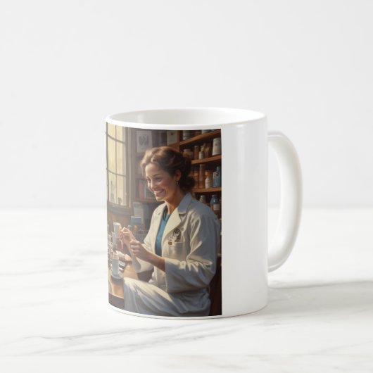 Perfecte koffiepauze: uw dagelijkse dosis vreugde koffiemok (Voorkant rechts)