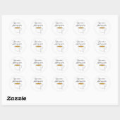 Perfecte Kop Thee Ronde Sticker (Vel)