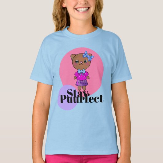 Perfecte kutkat met tas t-shirt (Voorkant)