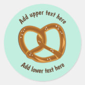 Perfecte leesstof met zout - je eigen woorden ronde sticker (Voorkant)