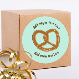 Perfecte leesstof met zout - je eigen woorden ronde sticker