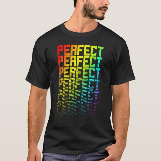 Perfecte Lgbtq+ Rainbow Gay Pride Text Fade Graphi T-shirt (Voorkant)