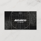 Perfecte lichaamsholte, donkere fitness training visitekaartje (Voorkant)