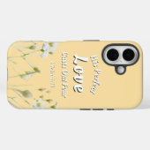 Perfecte Liefde Werpt Angst Af Bloemrijke Bijbelte Case-Mate iPhone Case (Achterkant (horizontaal))
