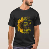 Perfecte lieve oude dame meer als strijd-geteste o t-shirt (Voorkant)