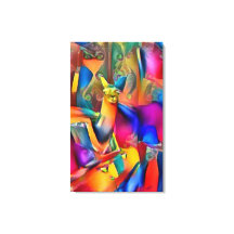 Perfecte Llama Ride Abstracte olieverf op doek