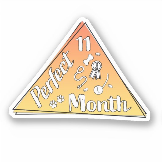 Perfecte Maand Sticker - November (Voorkant)