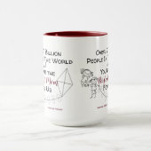 Perfecte mam voor mij - jongen en meisje mok (Midden)