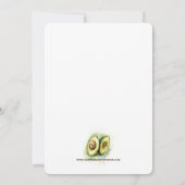 Perfecte Match Avocado Bruiloft Save the Date Kaart (Achterkant)