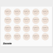 Perfecte match! Beige-bruin, Elegant, Simpel Ronde Sticker (Vel)