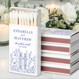 Perfecte Match Blauwe Trouw Matchbox Favoren