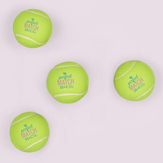 Perfecte Match Douche Bachelorette Huwelijksgunste Tennisballen