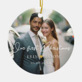 Perfecte match! Elegant, eenvoudig, foto Keramisch Ornament (Voorkant)