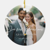 Perfecte match! Elegant, eenvoudig, foto Keramisch Ornament (Achterkant)