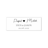 Perfecte match! Elegant, eenvoudig, handschrift, h Rubberstempel (Afrduk)