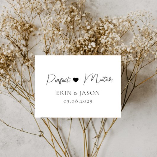 Perfecte match! Elegant, eenvoudig, handschrift, h Rubberstempel