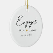 Perfecte match! Elegant, eenvoudig Keramisch Ornament (Rechts)