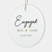 Perfecte match! Elegant, eenvoudig Keramisch Ornament (Links)