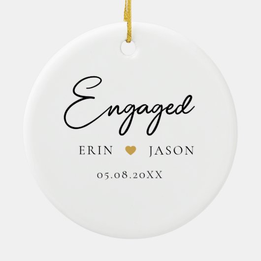 Perfecte match! Elegant, eenvoudig Keramisch Ornament (Achterkant)