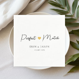 Perfecte match! Elegant, eenvoudig Servet