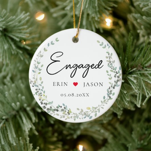 Perfecte match! Elegant, Simpel, Krans Keramisch Ornament (Boom)